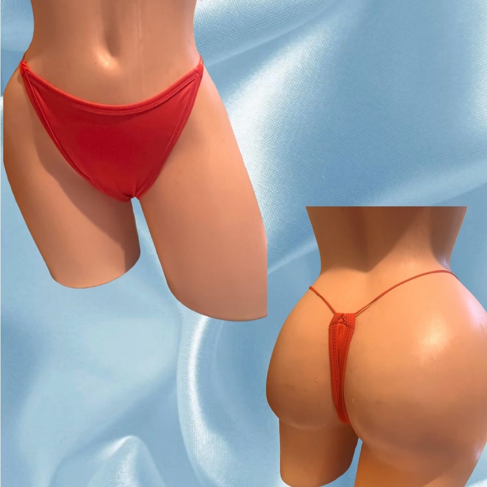 Exotic Dancewear- Red Bikini Bottom